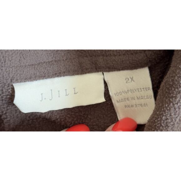 Vintage J Jill Fleece Button Down Shirt Plus Size 2X Excellent Condition! - Picture 3 of 6